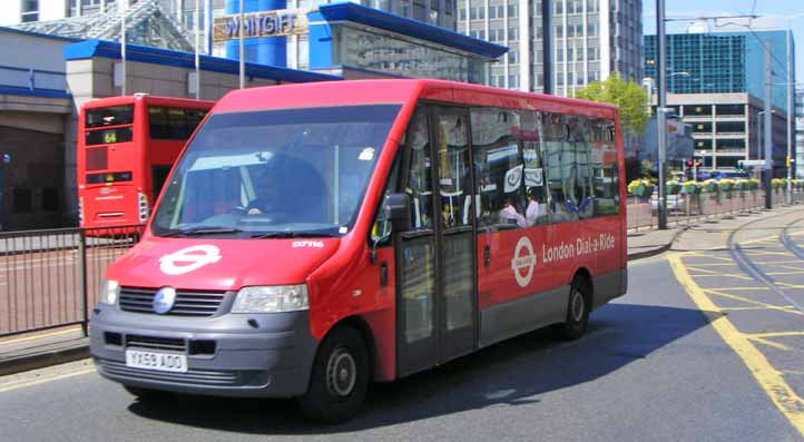 TfL Dial-a-Ride Bluebird D7116